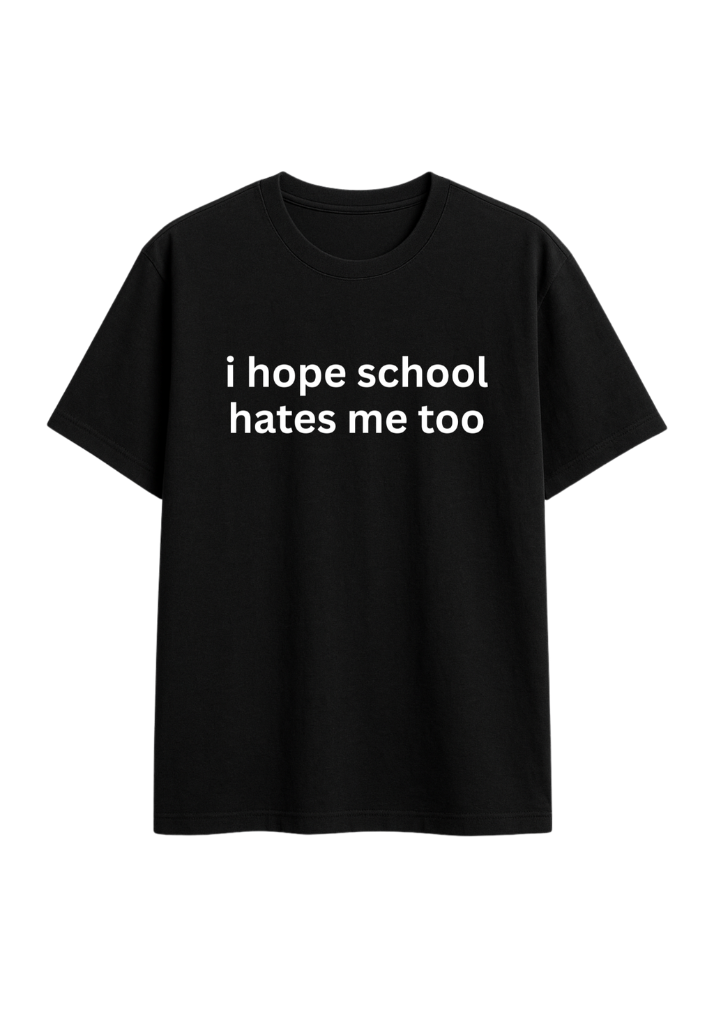 hope school hates me too regular fit regular fit tee