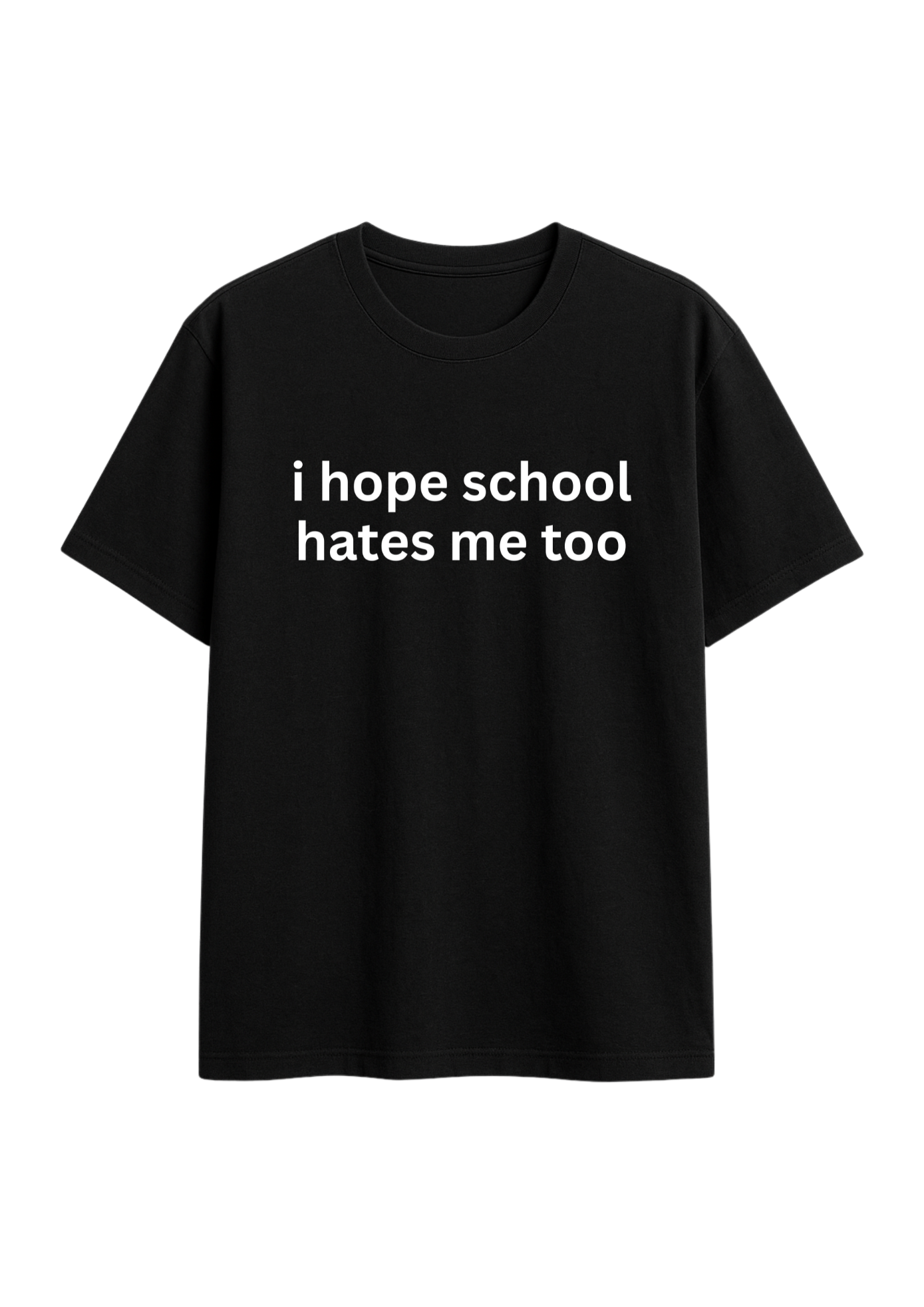 hope school hates me too regular fit regular fit tee