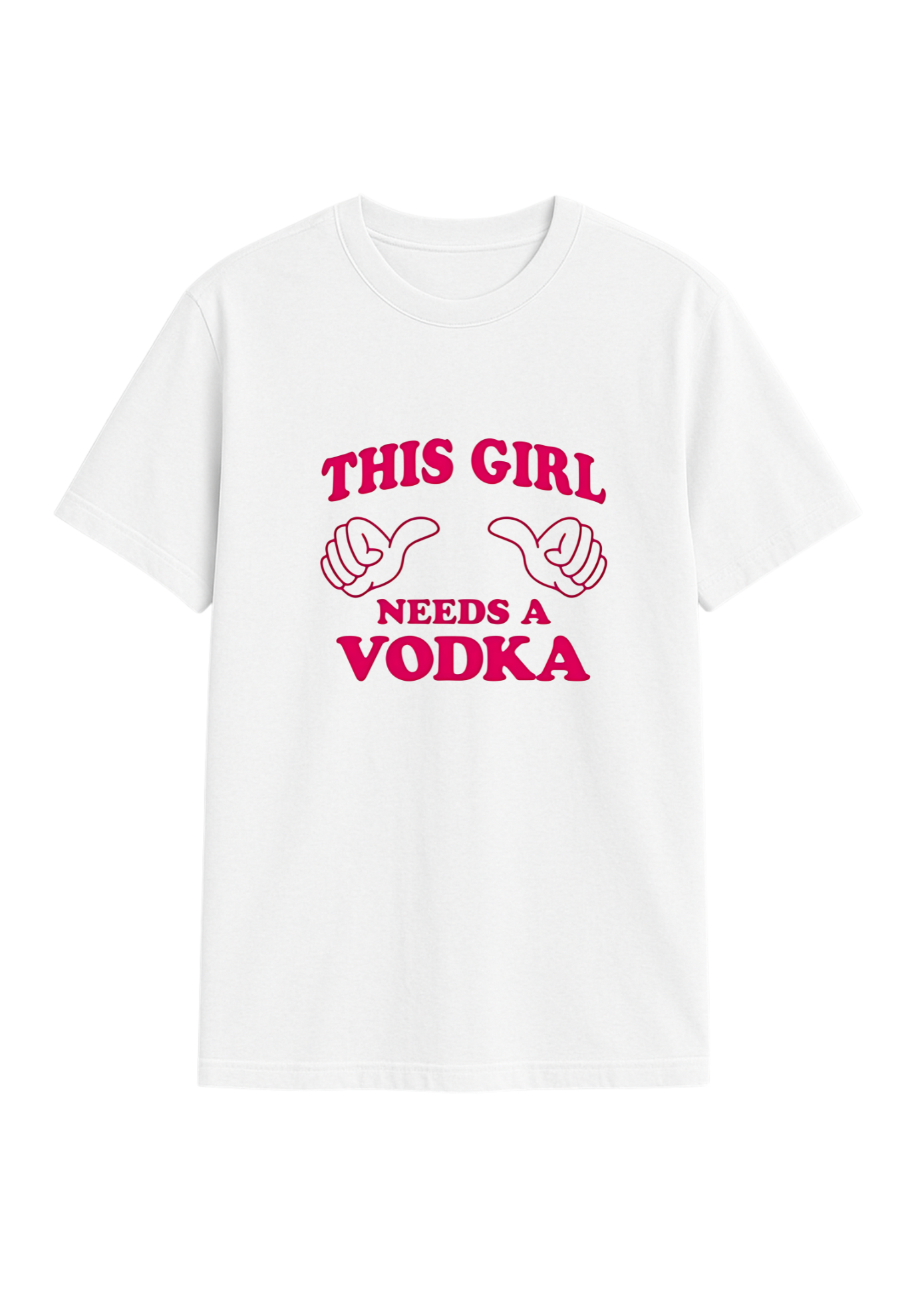 this girl needs v0dka regular fit tee