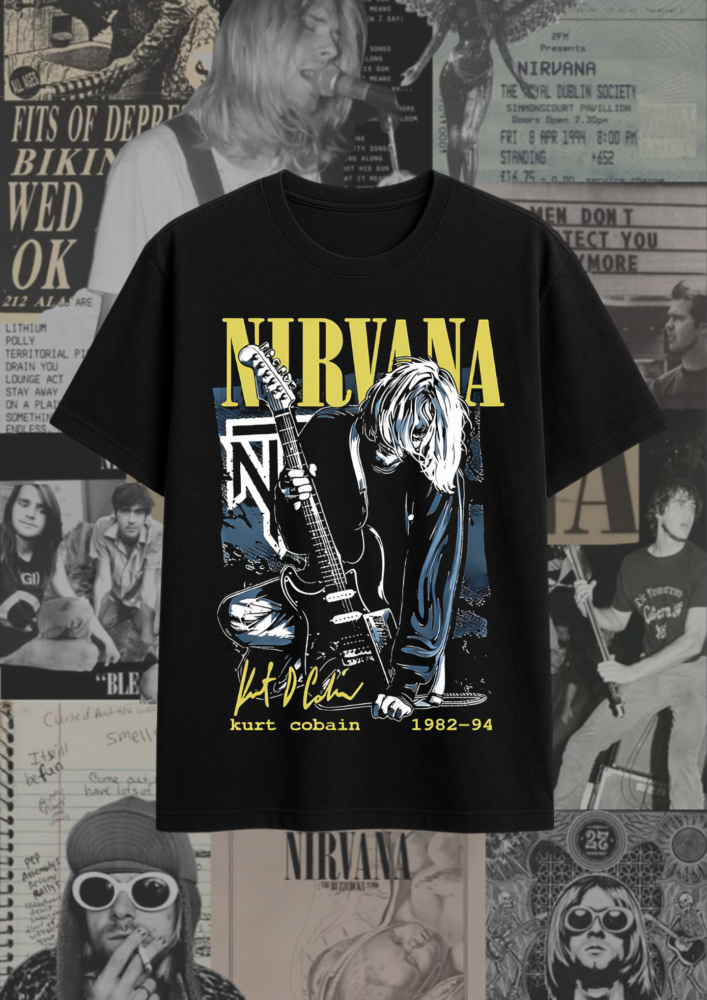 nirvana regular fit tee
