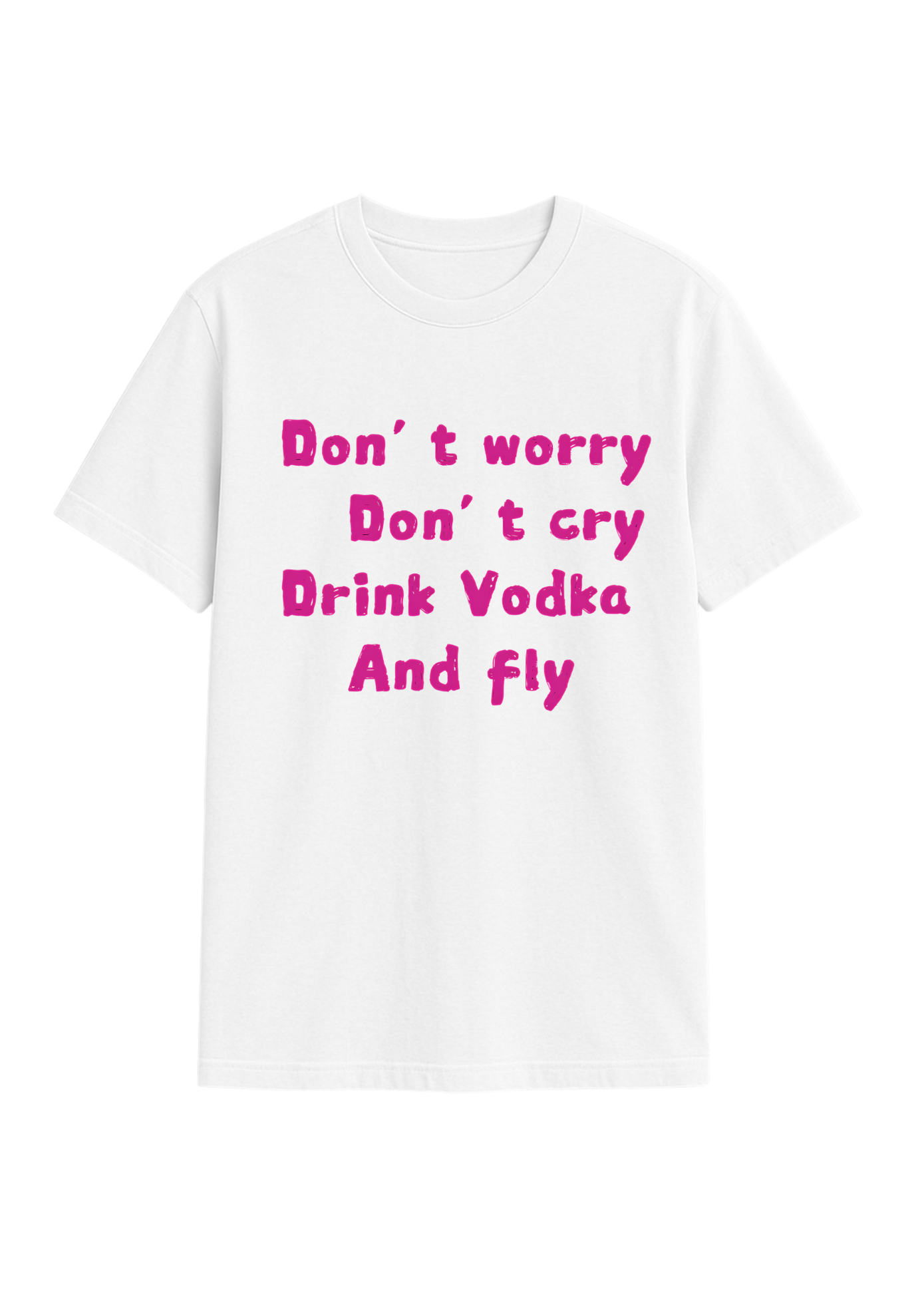 drink v0dka and fly regular fit tee
