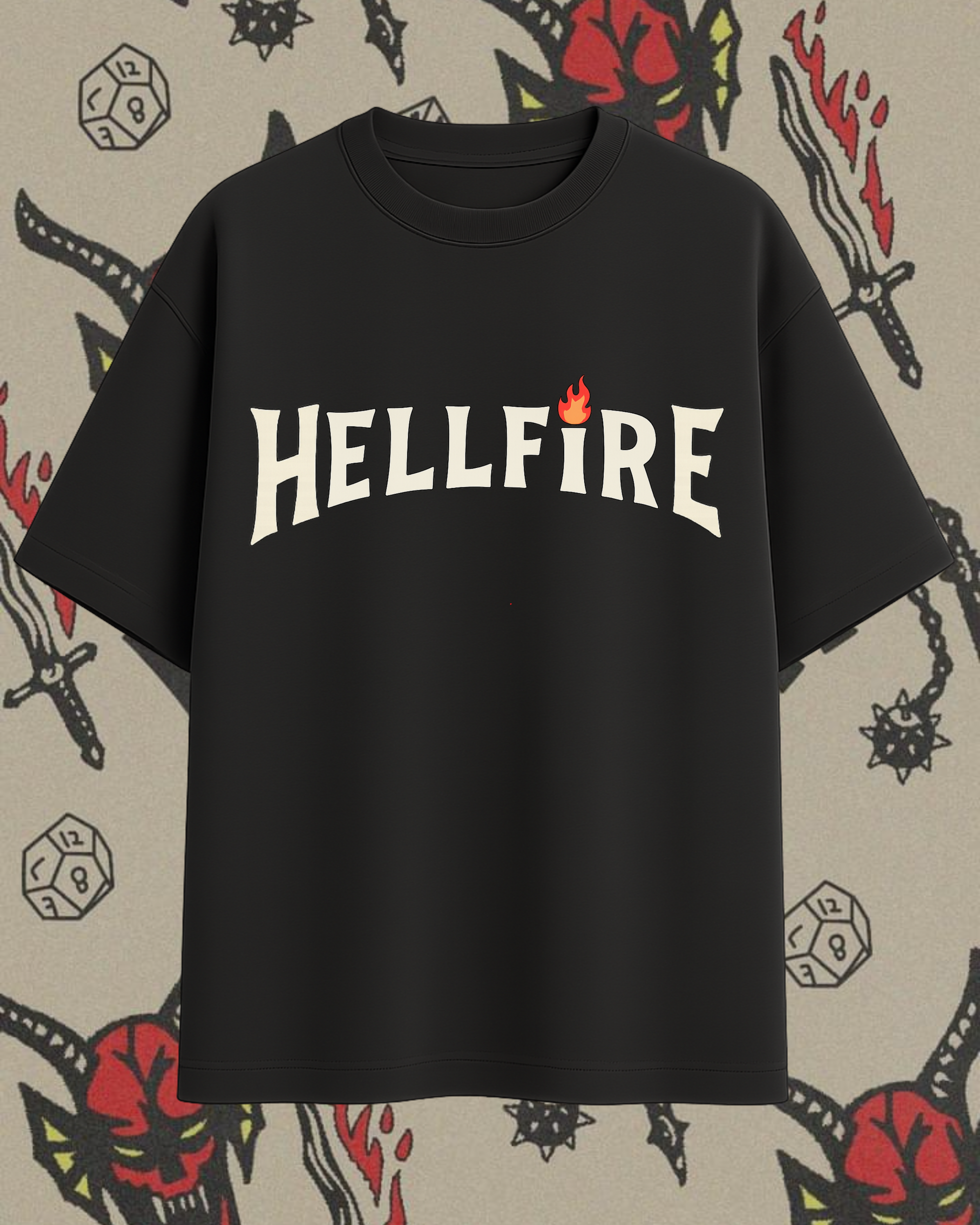 Hellfire Premium Unisex Oversized Tee