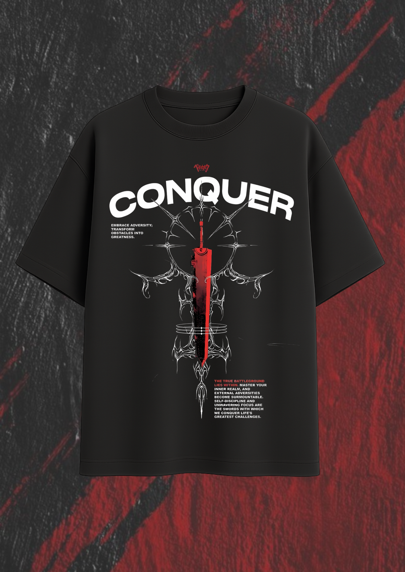 Conquer Premium unisex oversized tee