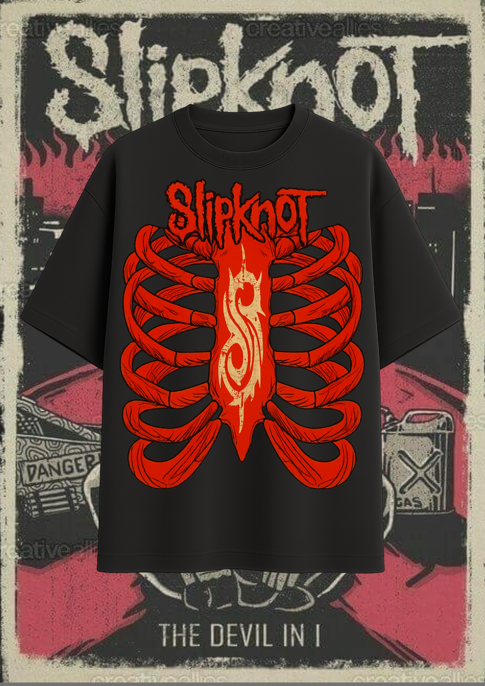 SlipKnot premium unisex oversized tee