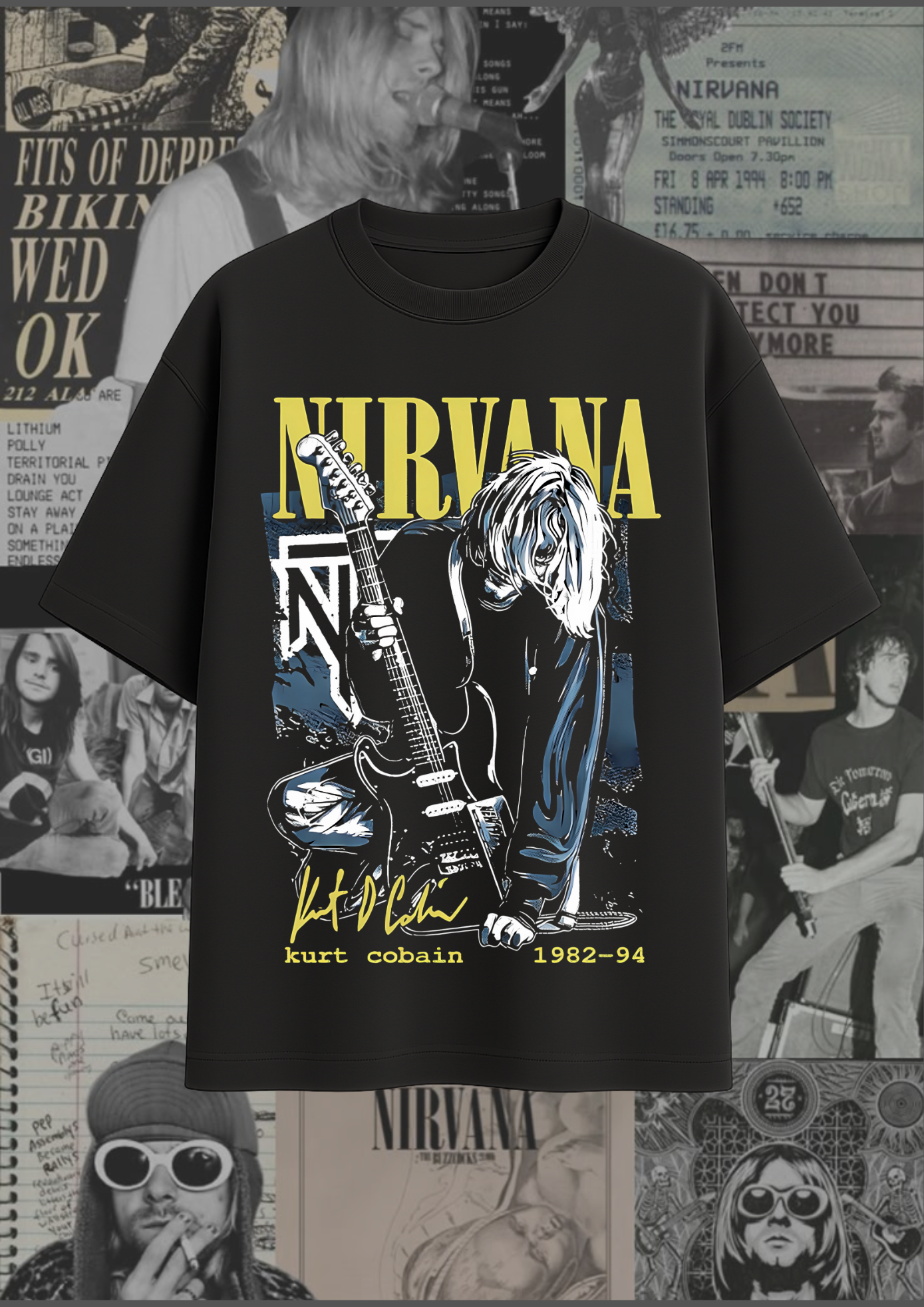 Nirvana Premium unisex oversized tee