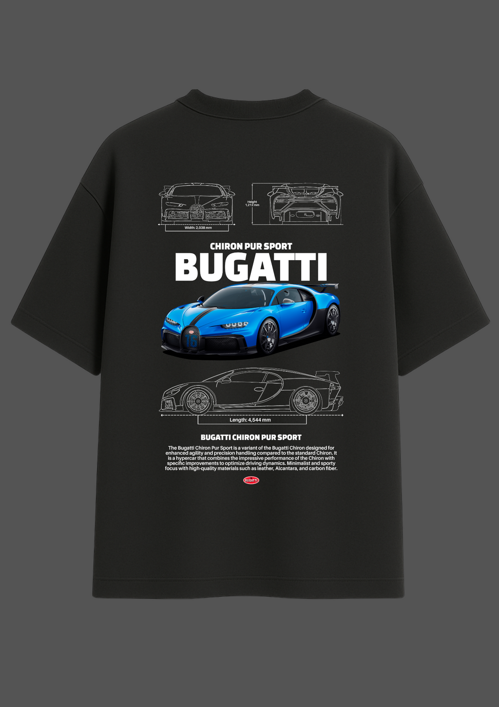 Bugatti Chiron Oversized Tshirt