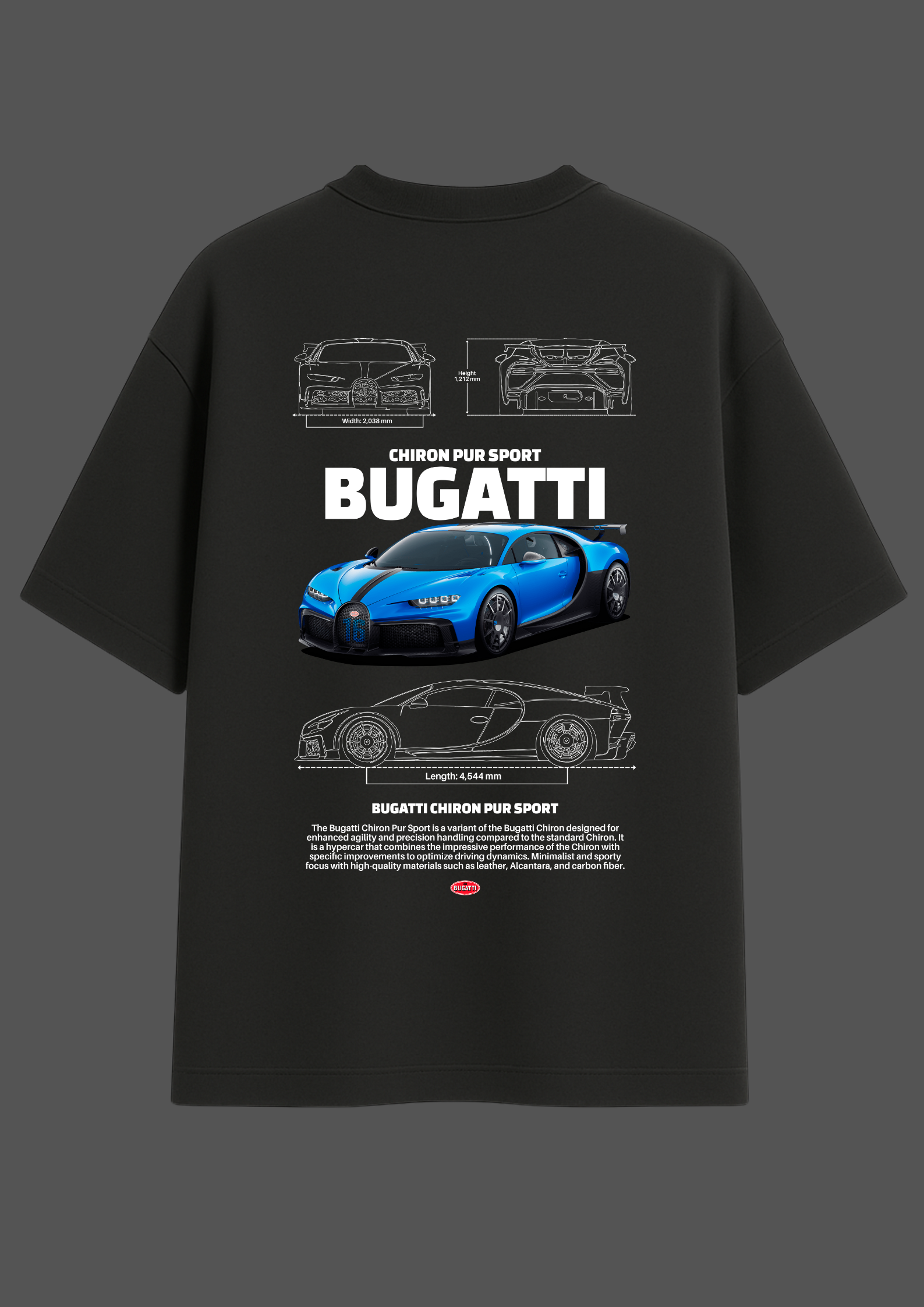 Bugatti Chiron Oversized Tshirt