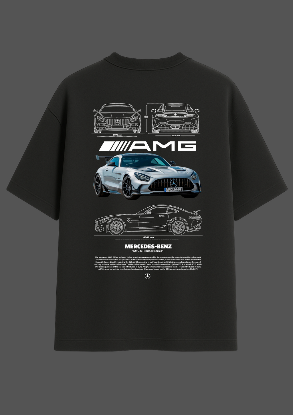Mercedes AMG GT Oversized Unisex tee