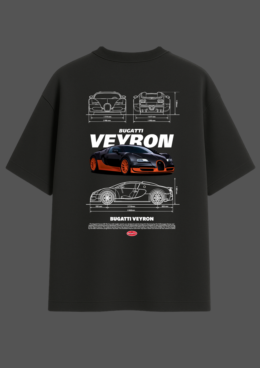 Bugatti Veryron Oversized Tshirt