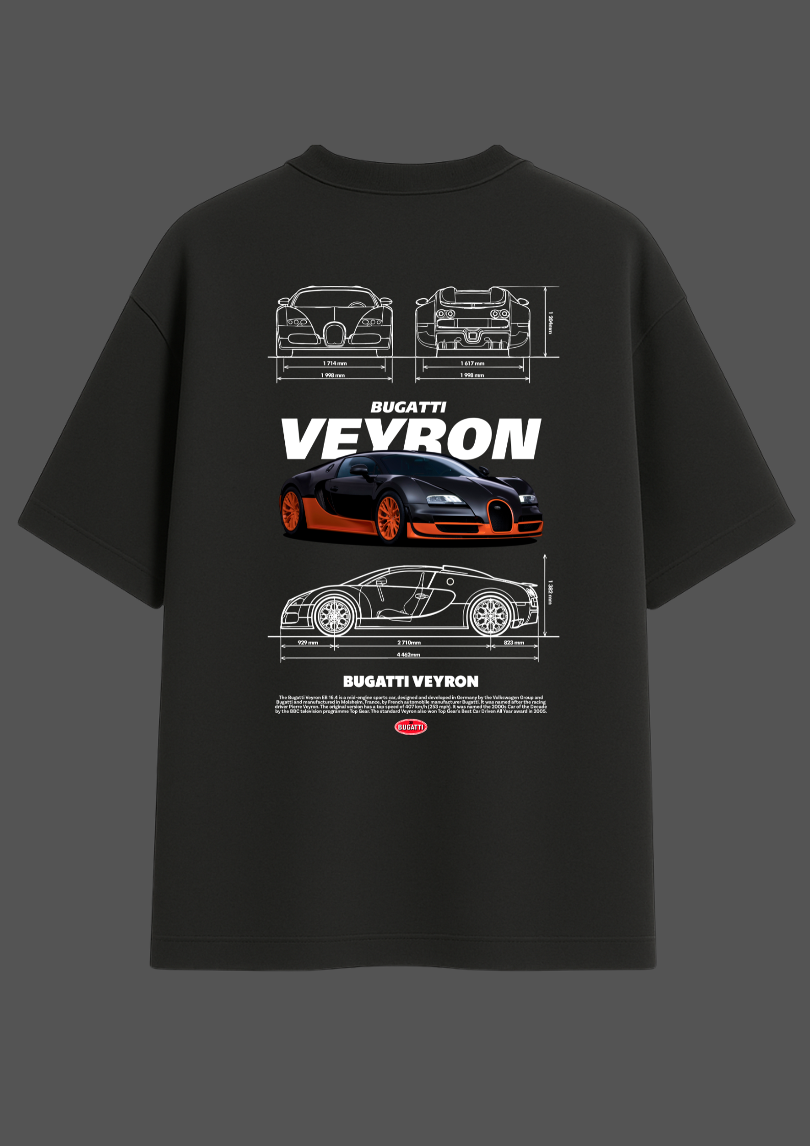 Bugatti Veryron Oversized Tshirt
